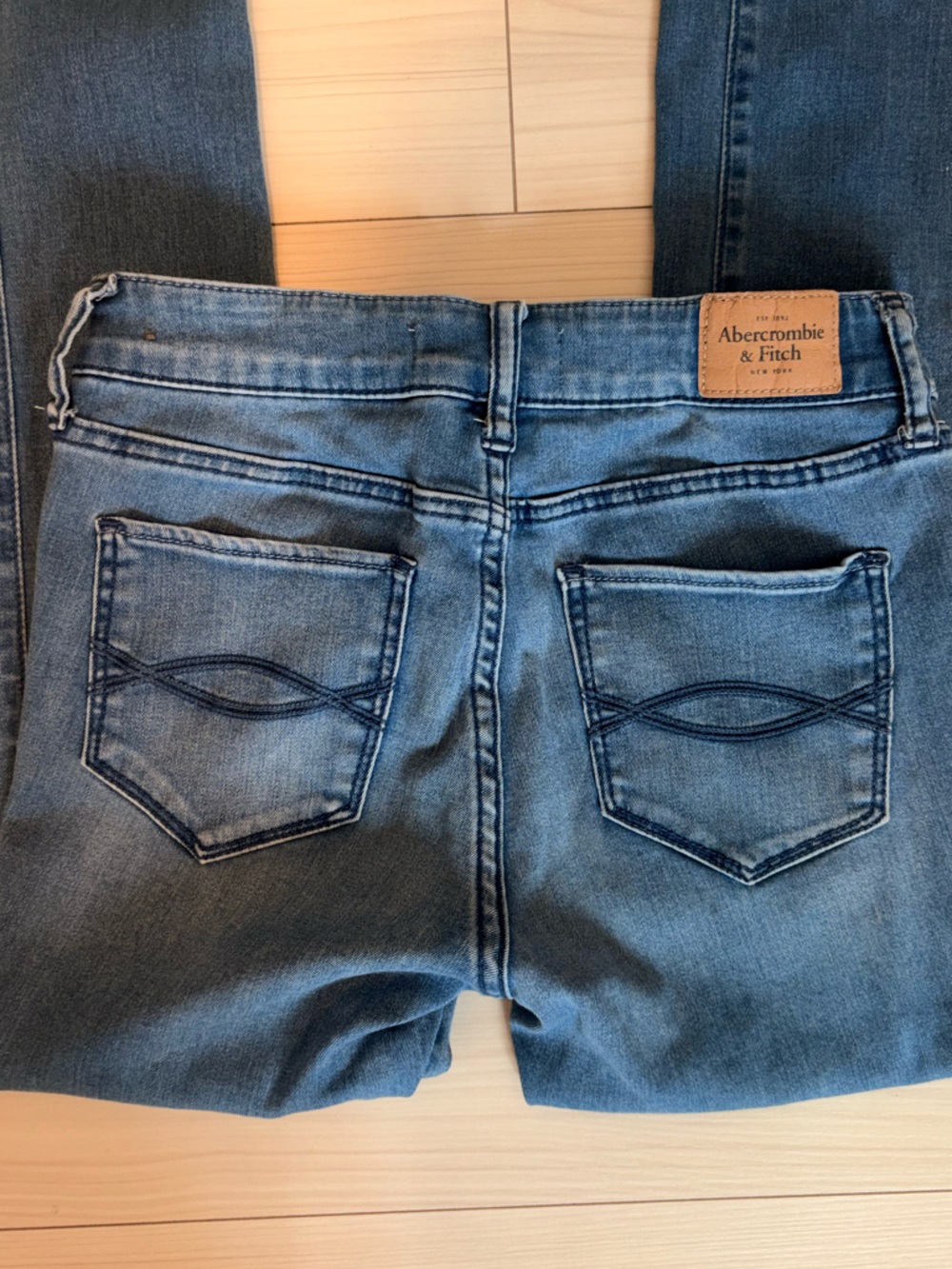 Abercrombie & Fitch Light Blue Denim Super Skinny Jeans